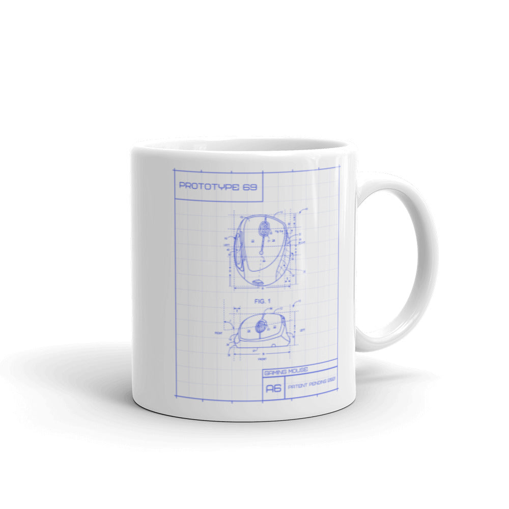 Gamer Mouse blueprint Coffee Mug