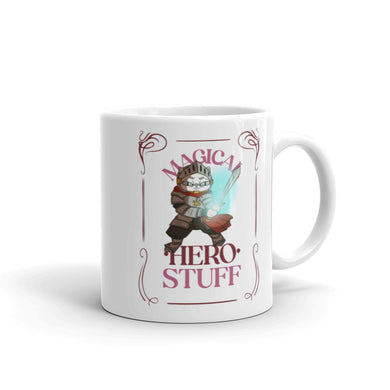 Magical Hero Stuff Knight Kitty Coffee Mug